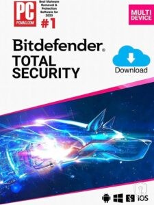 Bitdefender Total Security 2025 EU – Clé (1 an / 5 appareils)
