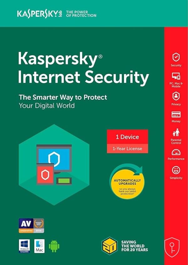 Kaspersky Internet Security 2024 – 1 anno / 1 dispositivo – regione Medio Oriente — licence originale à acheter en Suisse - CHKEY