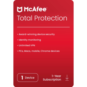 McAfee Total Protection 2024 Key (1 Year / 1 Device)