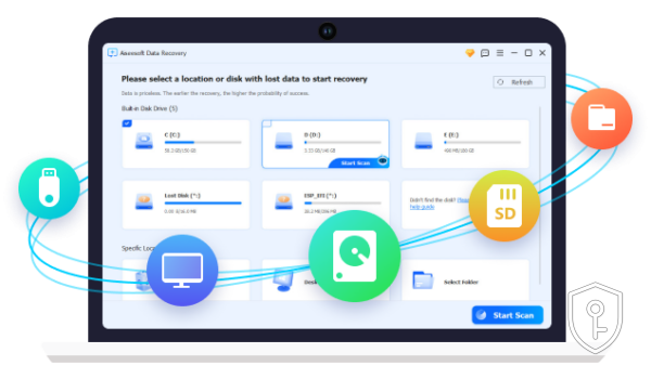 Aiseesoft Data Recovery – Key (1 Year / 1 PC) — licence originale à acheter en Suisse - CHKEY