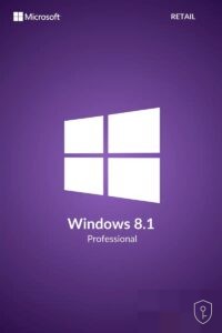Microsoft Windows 8.1 Professionnel – Clé Retail (1 PC)