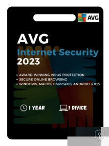 AVG Internet Security 2023 – 1 an / 1 appareil (Retail)
