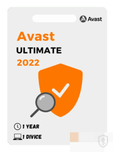 Avast Ultimate 2022 – 1 an / 1 appareil (antivirus + VPN + Cleanup + AntiTrack)