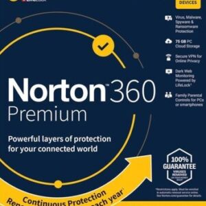Norton 360 Premium EU Key (1 Year / 10 Devices) + 75 GB Cloud Storage