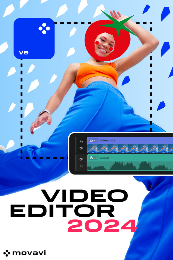 Movavi Video Editor 2024 – clé (à vie / 1 PC)
