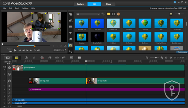 Corel VideoStudio Pro X9 – Chiave CD (A vita / PC illimitati) — licence originale à acheter en Suisse - CHKEY