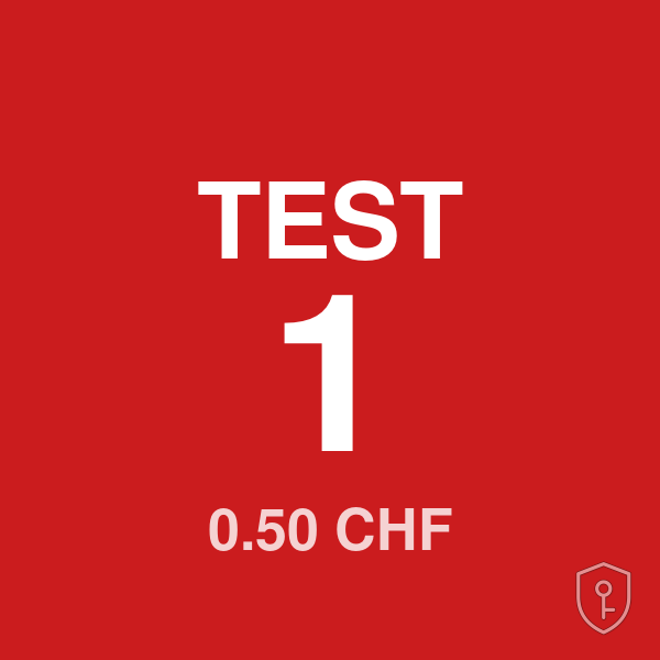 TEST paiement Live #1 (0.50 CHF) — licence originale à acheter en Suisse - CHKEY