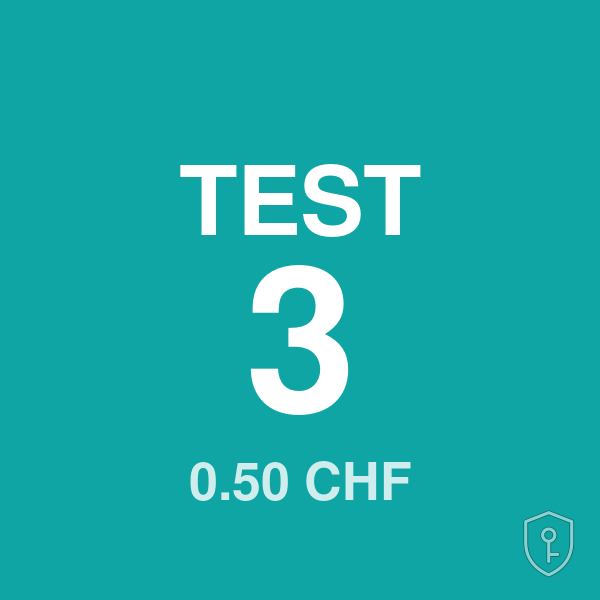 TEST paiement Live #3 (0.50 CHF) — licence originale à acheter en Suisse - CHKEY