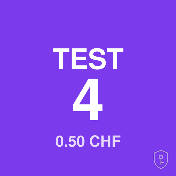 TEST paiement Live #4 (0.50 CHF) — licence originale à acheter en Suisse - CHKEY