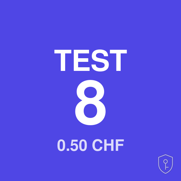TEST paiement Live #8 (0.50 CHF) — licence originale à acheter en Suisse - CHKEY